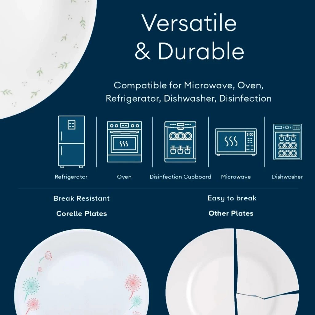 Corelle Flower Hill 18pc Dinnerware Set - Metro Singapore Departmental Store - Celebrating 69 Years in SG