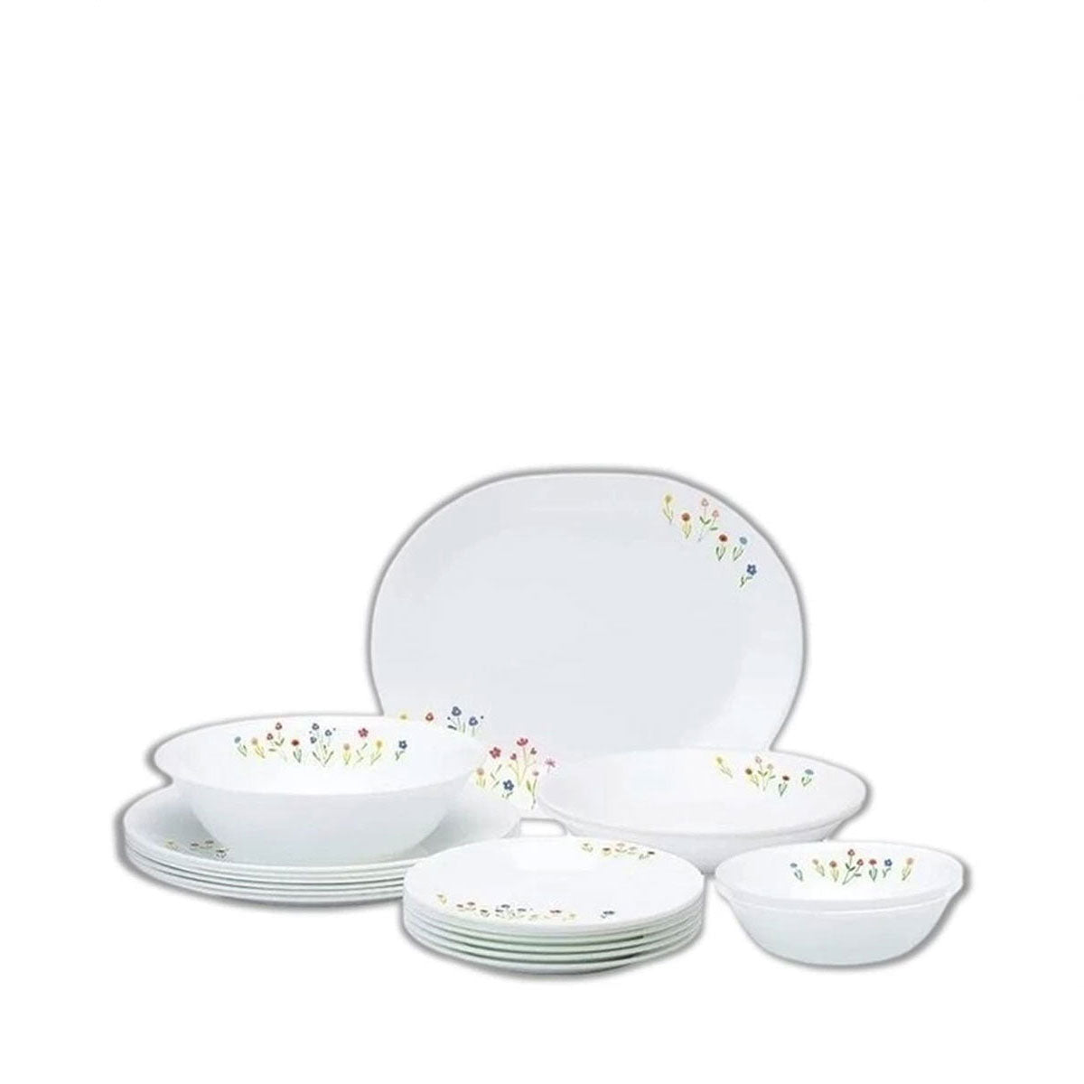 Corelle Flower Hill 18pc Dinnerware Set - Metro Singapore Departmental Store - Celebrating 69 Years in SG