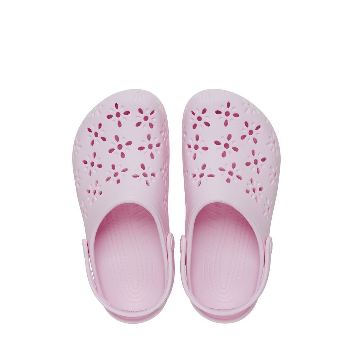 Crocs Classic Floral Cut Out Clog - Pink Milk - Metro Singapore Departmental Store - Celebrating 69 Years in SG