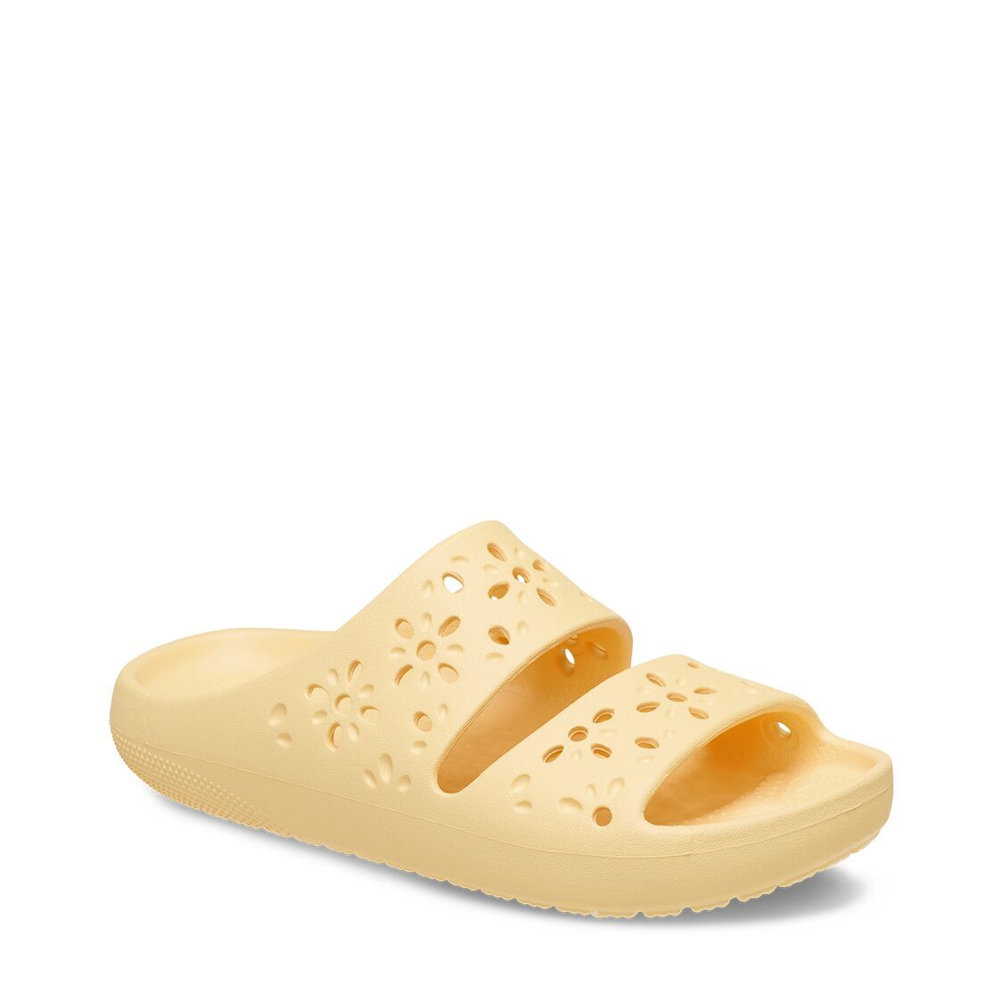 Crocs Classic Floral Cut Out Sandal - Golden Hour - Metro Singapore Departmental Store - Celebrating 69 Years in SG