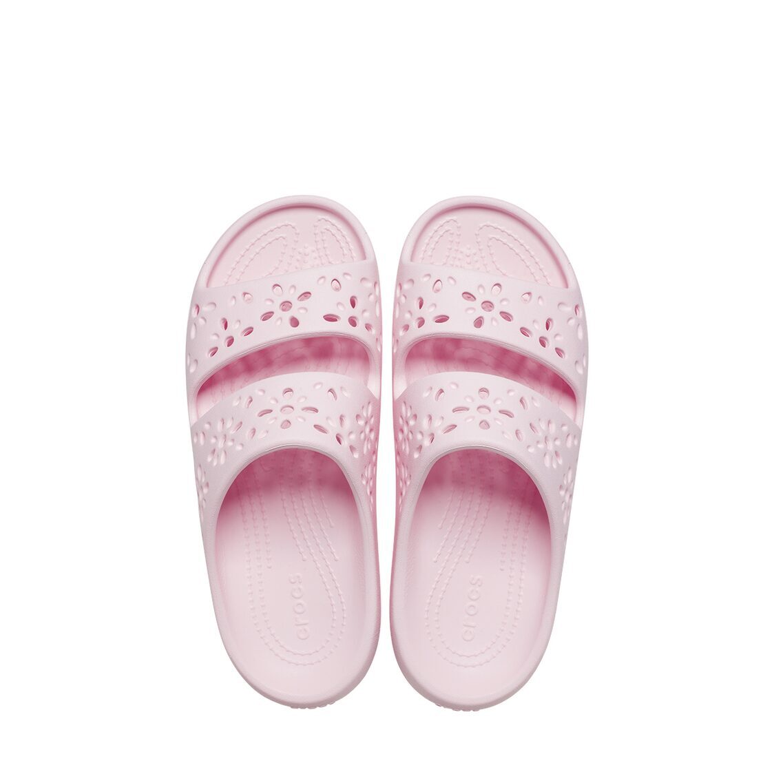 Crocs Classic Floral Cut Out Sandal - Pink Milk - Metro Singapore Departmental Store - Celebrating 69 Years in SG