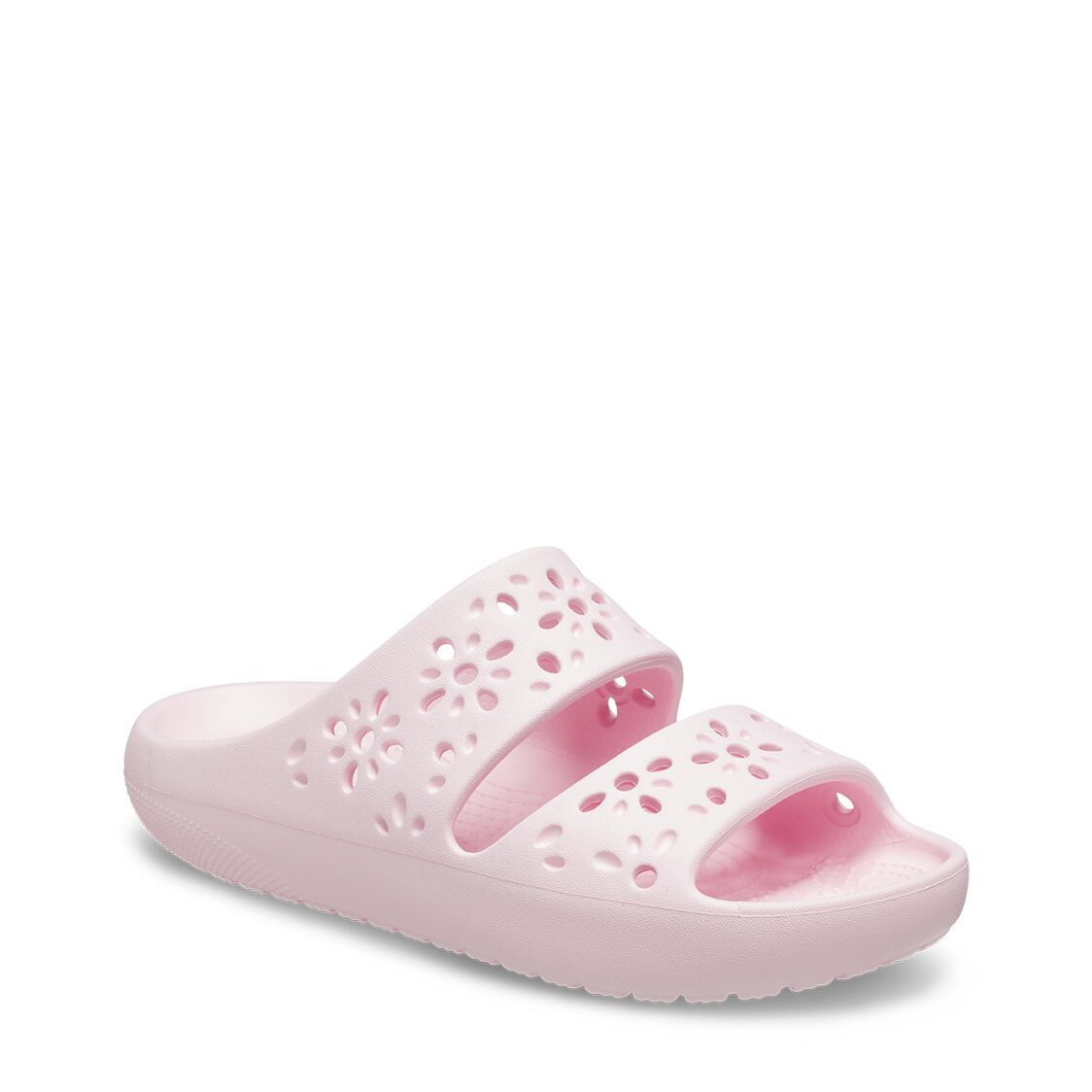 Crocs Classic Floral Cut Out Sandal - Pink Milk - Metro Singapore Departmental Store - Celebrating 69 Years in SG