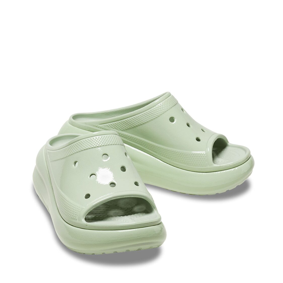 Crocs Crush High Shine Slide - Plaster - Metro Singapore Departmental Store - Celebrating 69 Years in SG