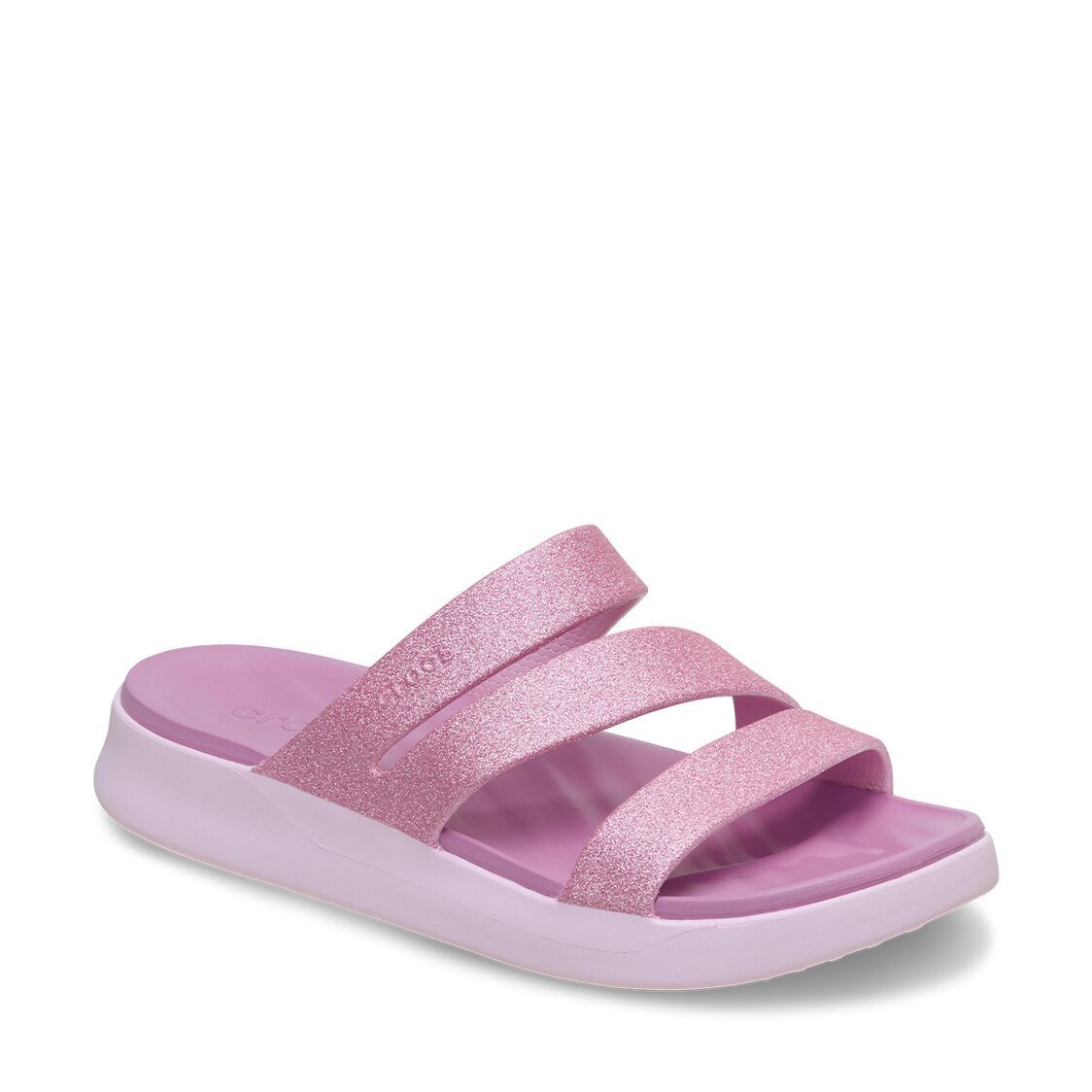 Crocs Getaway Glitter Strappy - Pink Milk - Metro Singapore Departmental Store - Celebrating 69 Years in SG