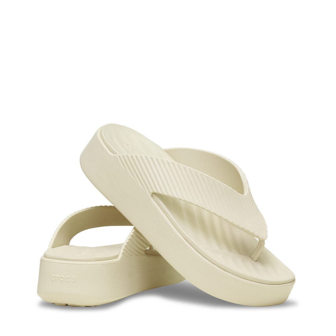 Crocs Getaway Groove Platform Flip - Sandstone - Metro Singapore Departmental Store - Celebrating 69 Years in SG