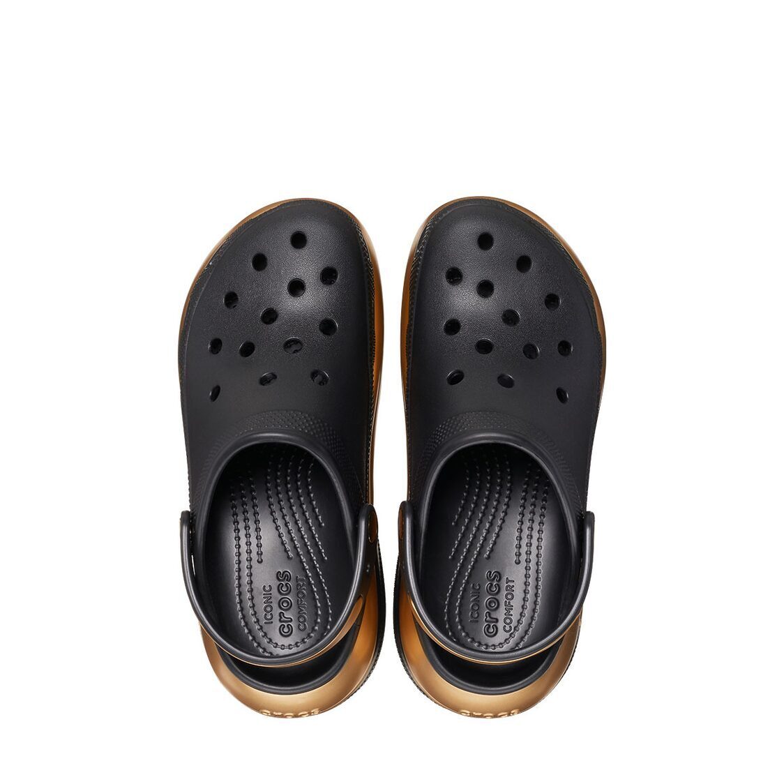 Crocs Mega Crush Metallic Clog - Black/Gold - Metro Singapore Departmental Store - Celebrating 69 Years in SG