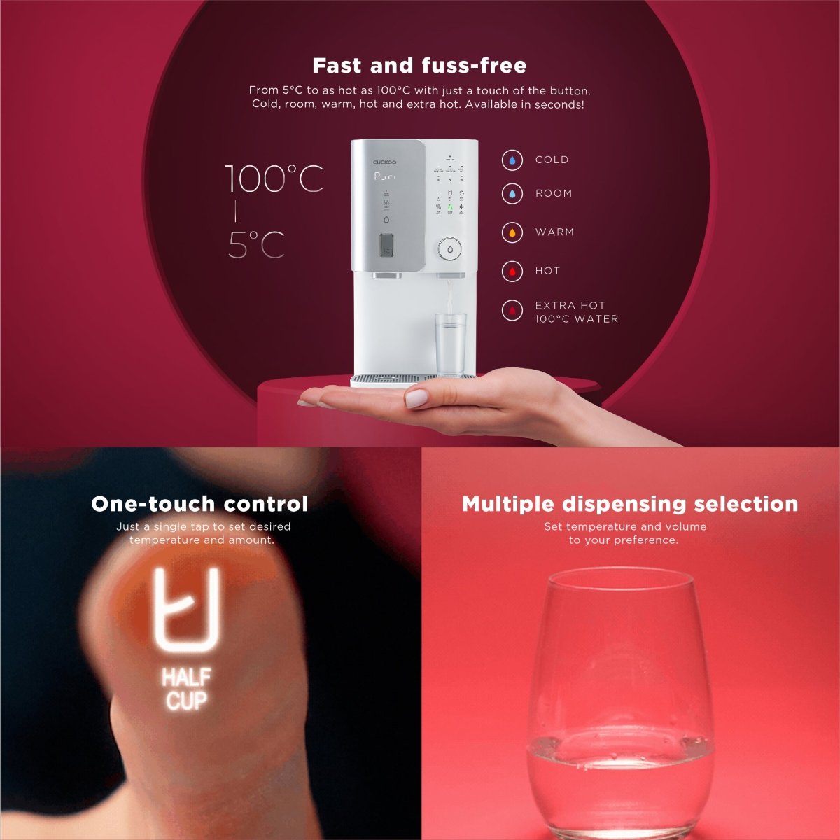 Cuckoo Grande Water Purifier (CP - AGN1010HW) - Metro Singapore Departmental Store - Celebrating 69 Years in SG