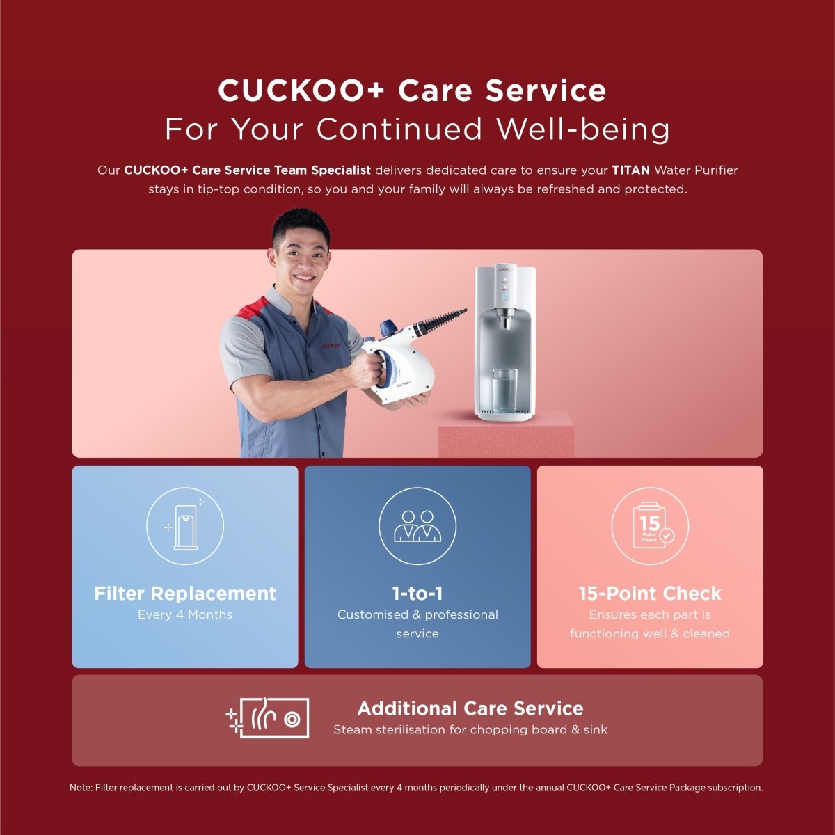 Cuckoo Titan Water Purifier Tankless 100 Degrees (CP - TN100S) - Metro Singapore Departmental Store - Celebrating 69 Years in SG