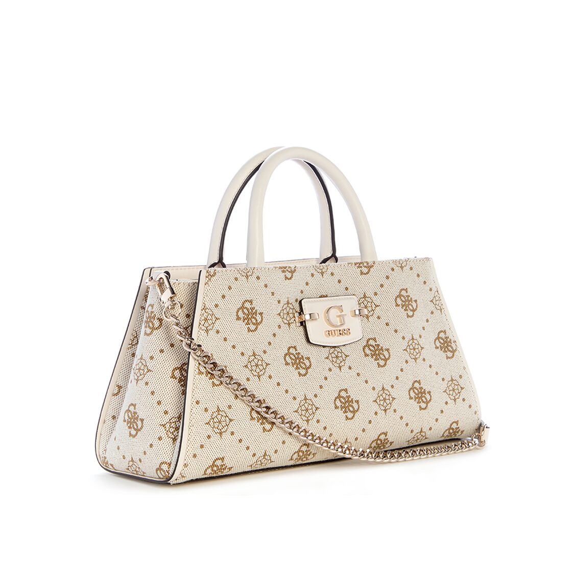 NEDA GIRLFRIEND SATCHEL,OFF WHITE LOGO