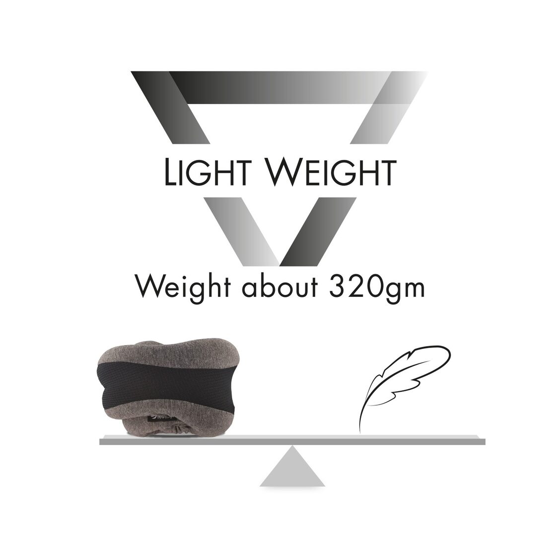 Travel Joy Sushi Travel Pillow - Black Onyx