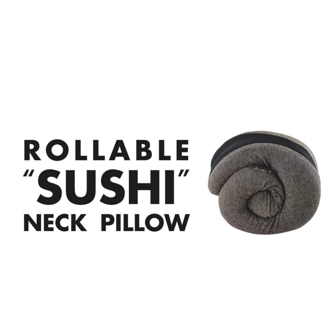 Travel Joy Sushi Travel Pillow - Black Onyx