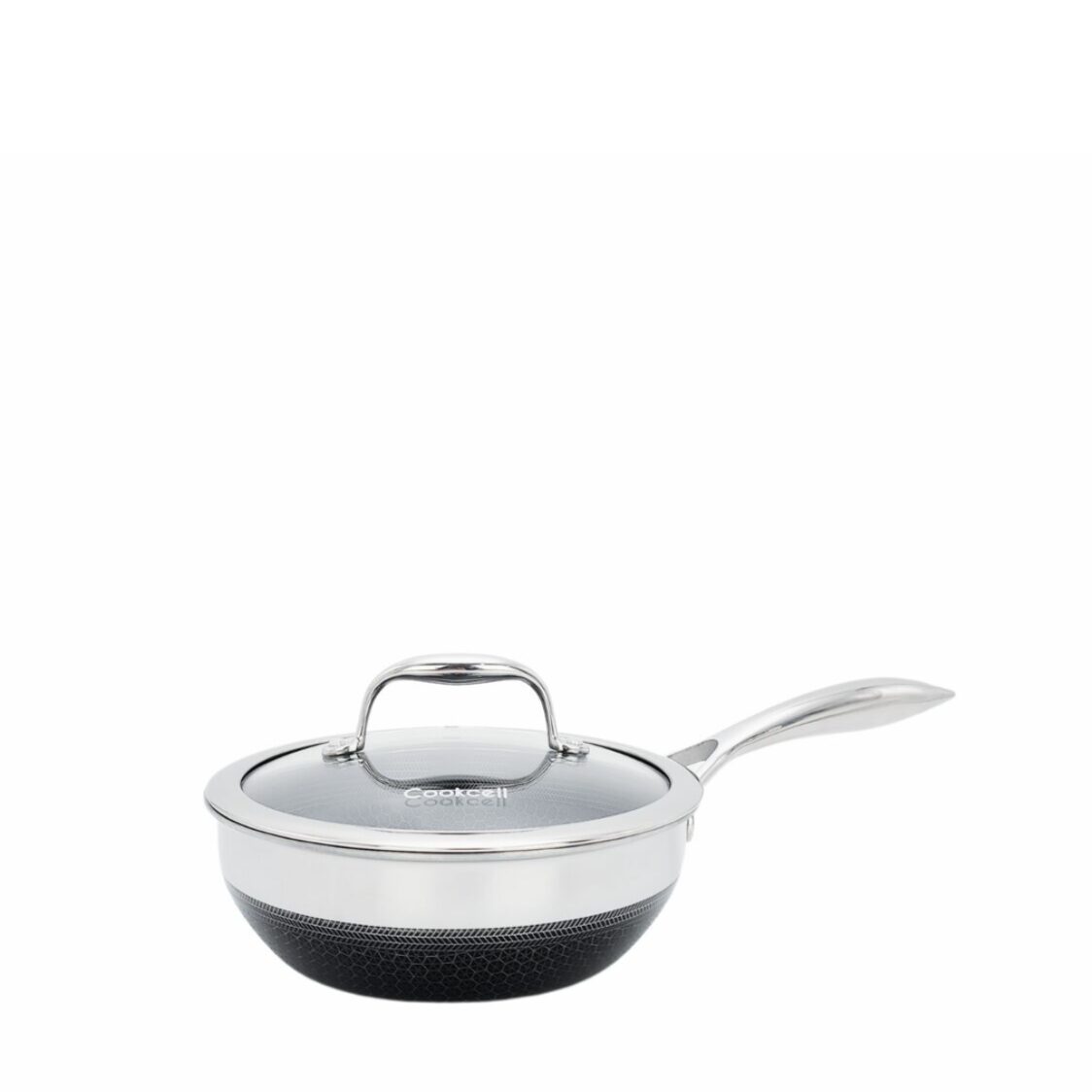 Cookcell 24cm Wok With Glass Lid