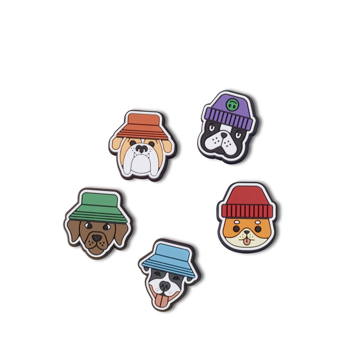 Crocs Dogs in Hats 5 Pack