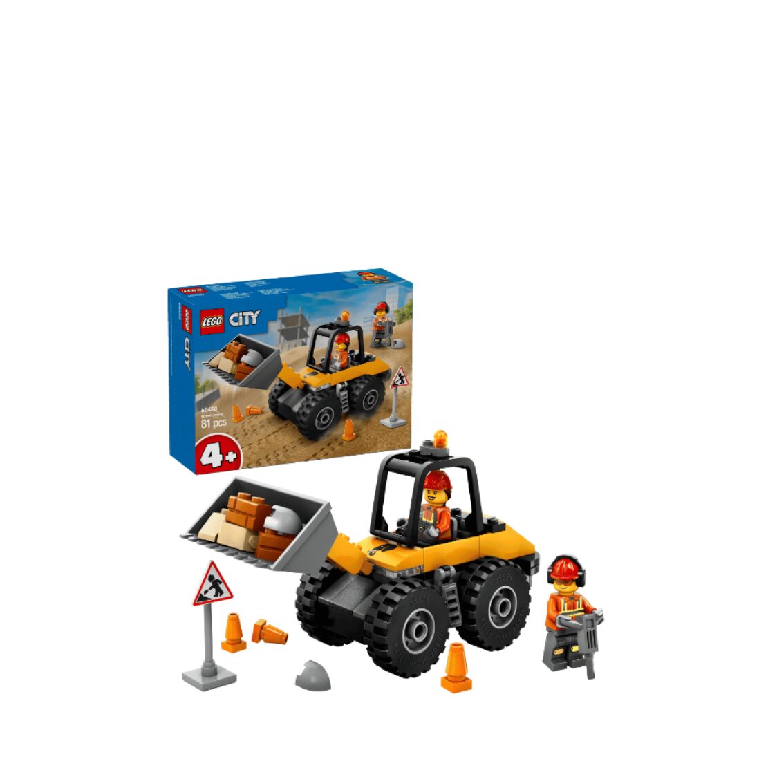Lego Yellow Construction Wheel Loader 60450