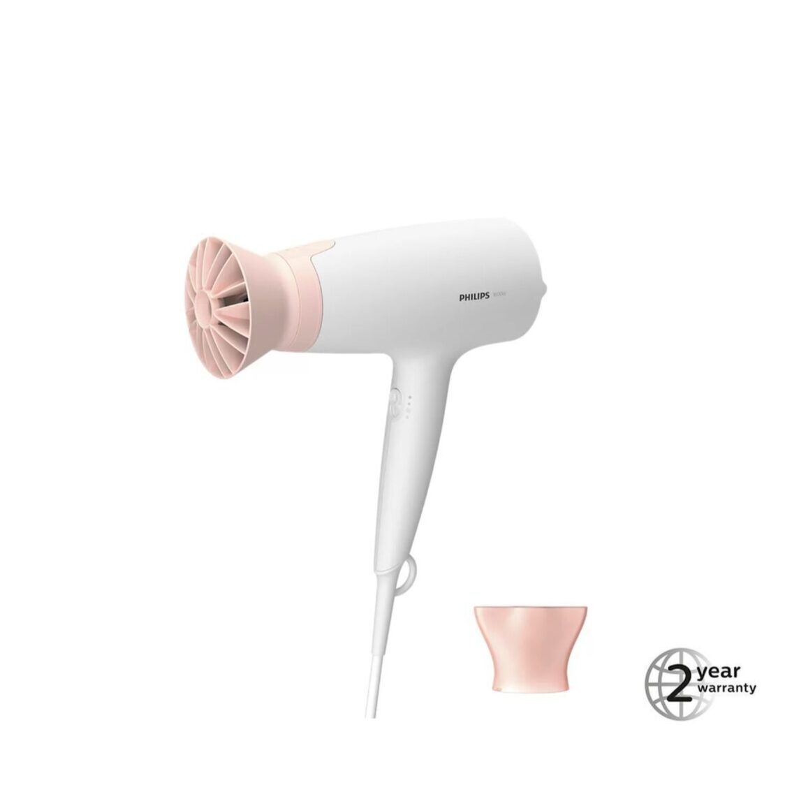 Philips 3000 Series Hair Dryer 1600W, White (BHD300/13)
