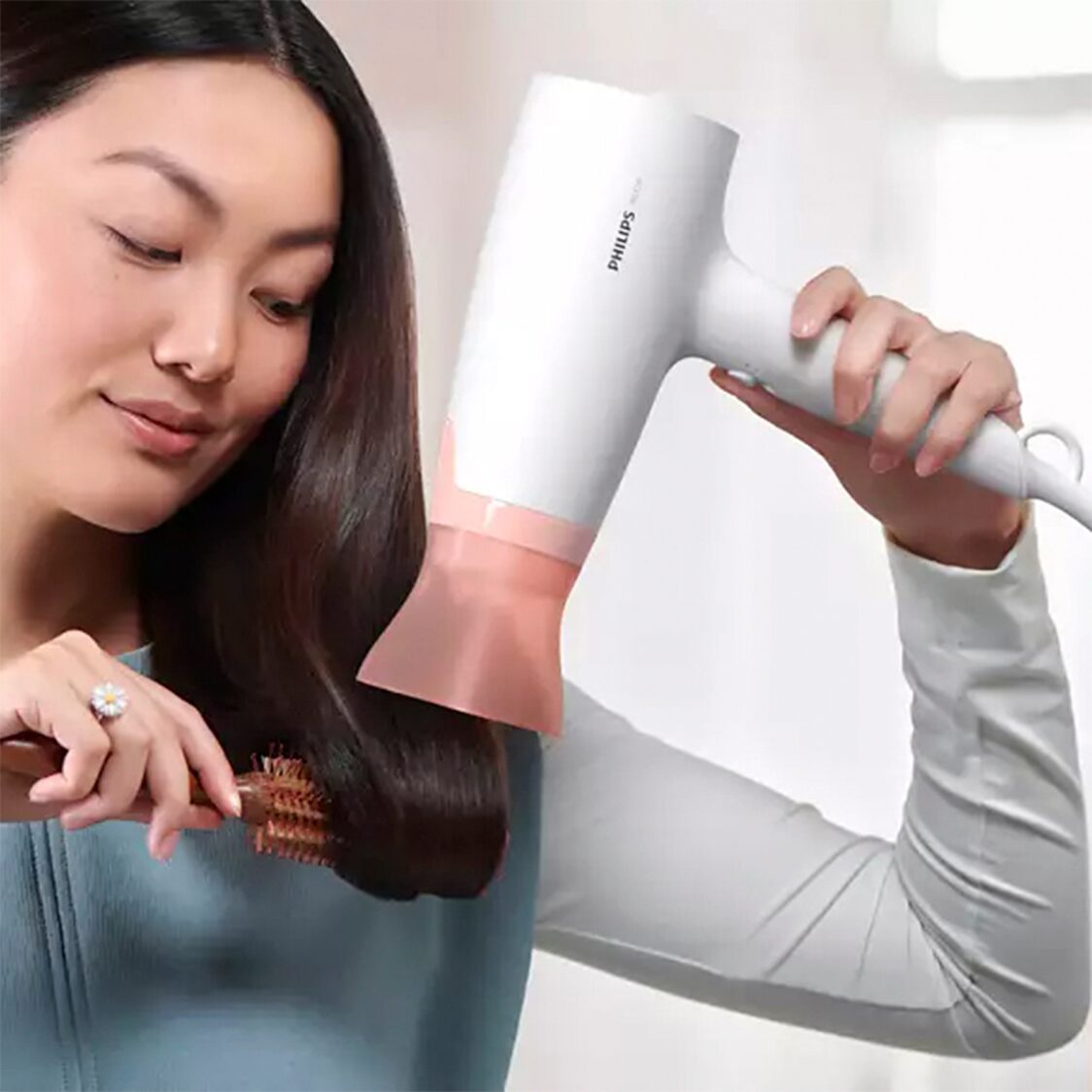 Philips 3000 Series Hair Dryer 1600W, White (BHD300/13)