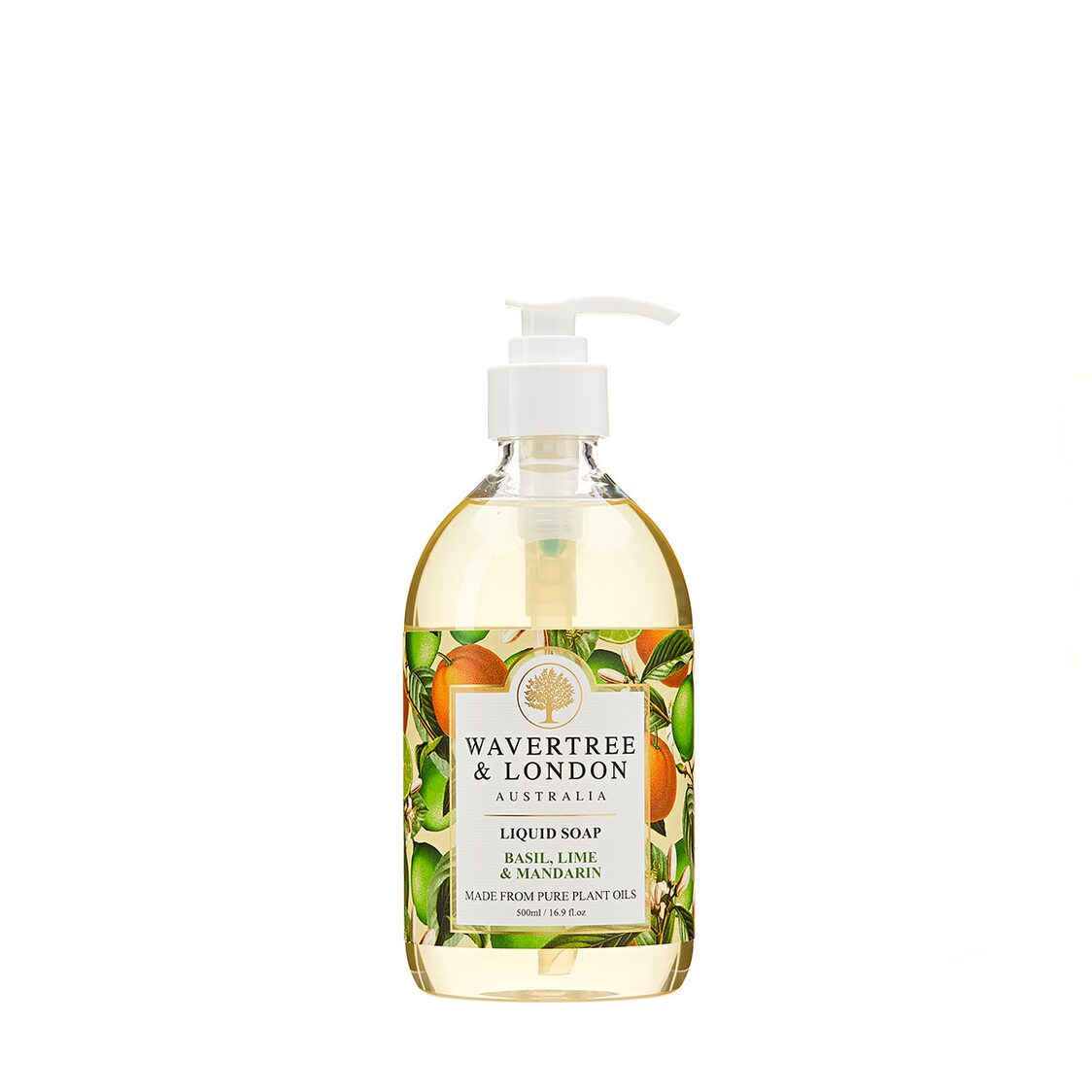 Wavertree & London Basil Lime Mandarin Liquid Soap 500ml