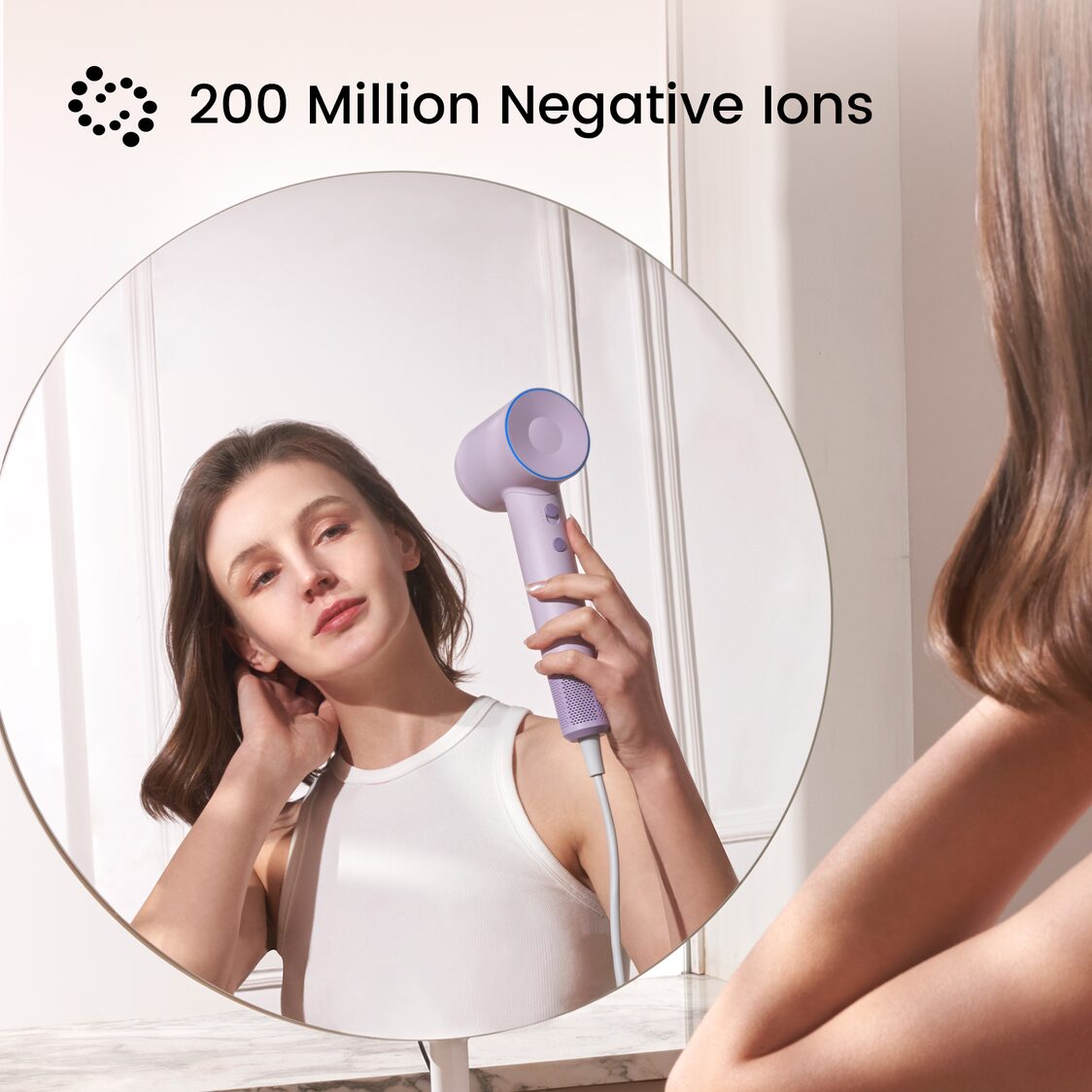 Laifen SE High-speed Hair Dryer Negative Ionic Fast Drying Low Noise Thermo-Control Long Lasting - Blue