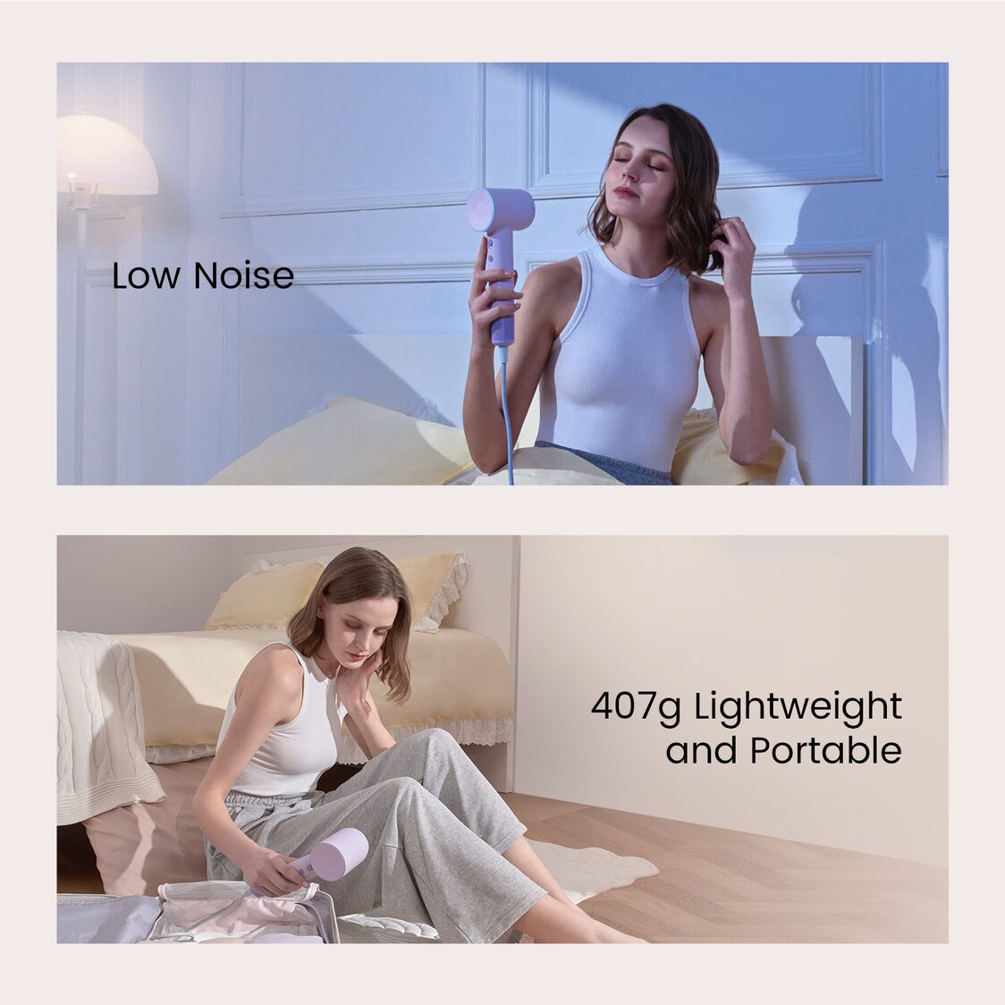 Laifen SE High-speed Hair Dryer Negative Ionic Fast Drying Low Noise Thermo-Control Long Lasting - Blue