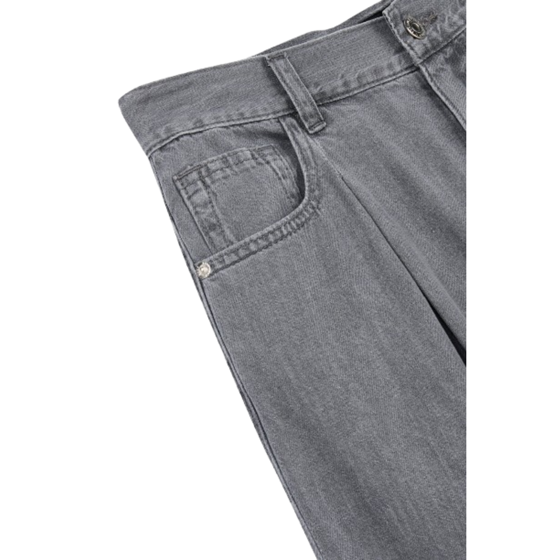Voice Of Voices One Tuck Wide Denim Pants Grey