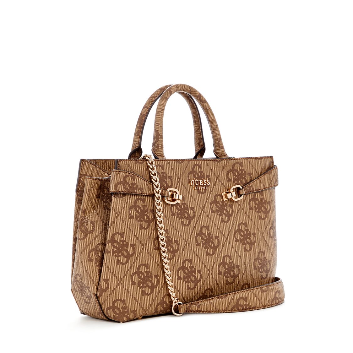 Guess Lorelei Girlfriend Satchel - Latte Logo