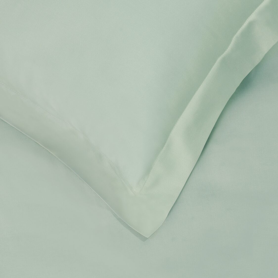 Bellami Tencel Organic Cotton Heirloom Solid 1300TC Fitted Sheet / Bedset - Cloudy Green