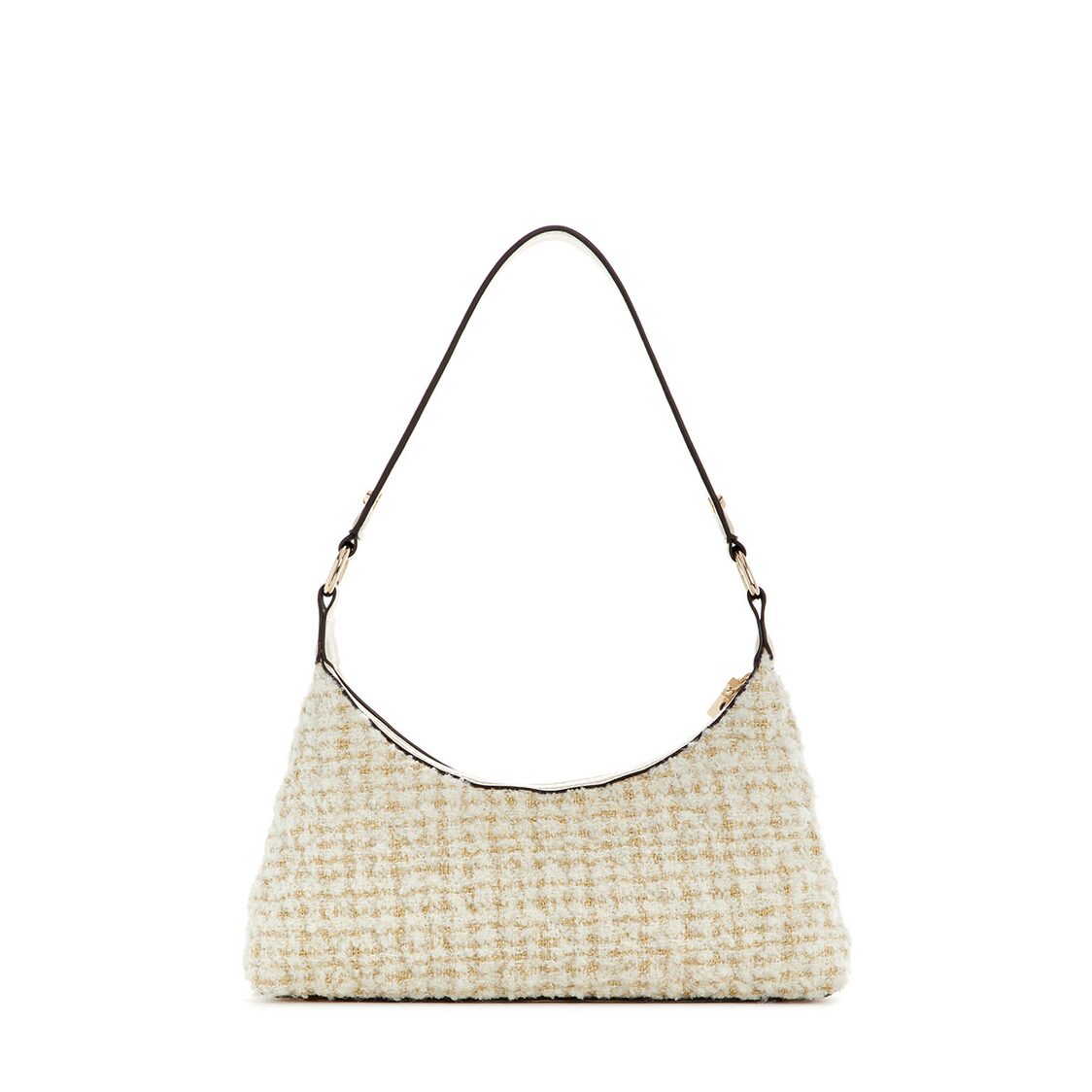 Guess Everlee Top Zip Shoulder Bag - Ivory