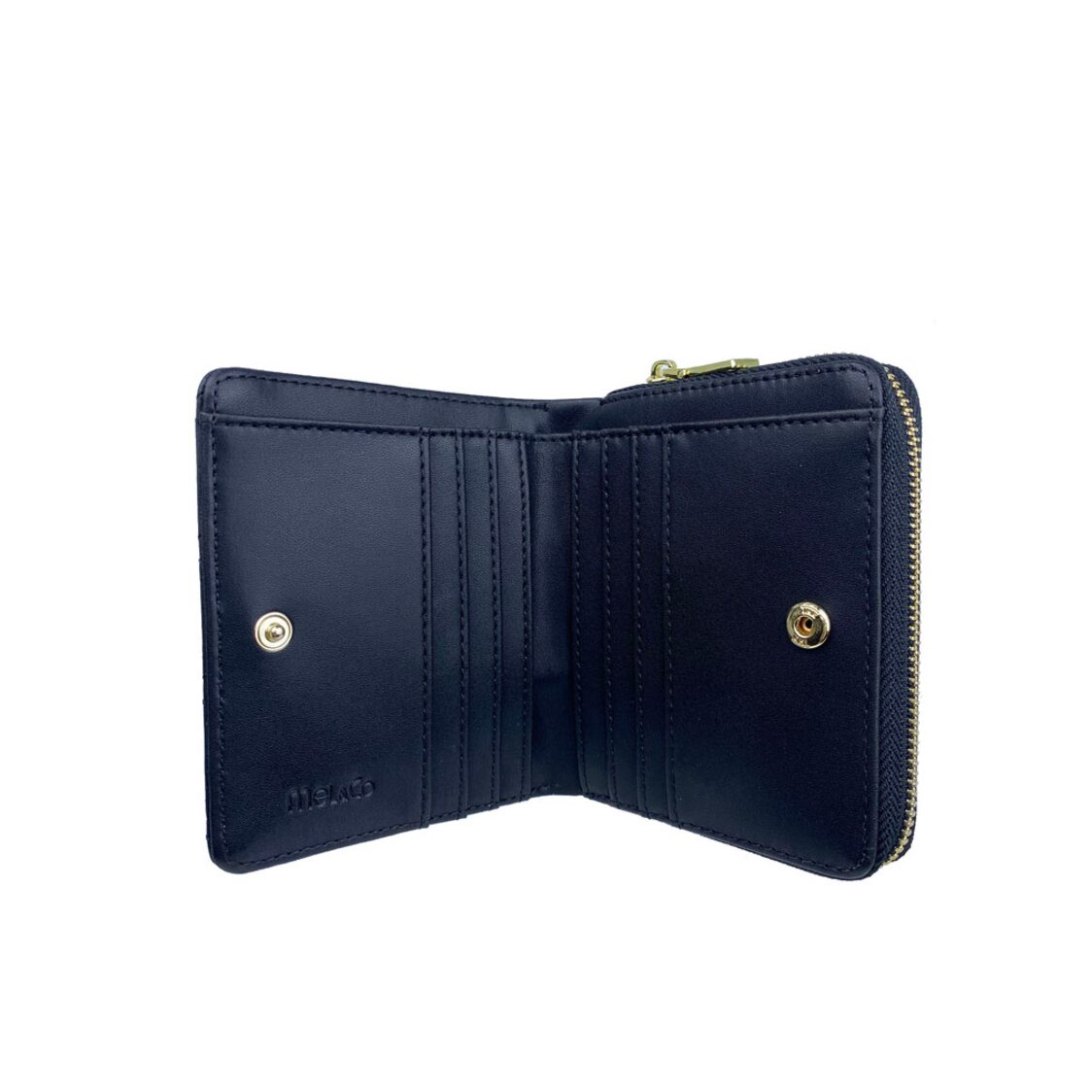 Mel&Co Quilted Bifold Snap Wallet With Zip-Around Compartment