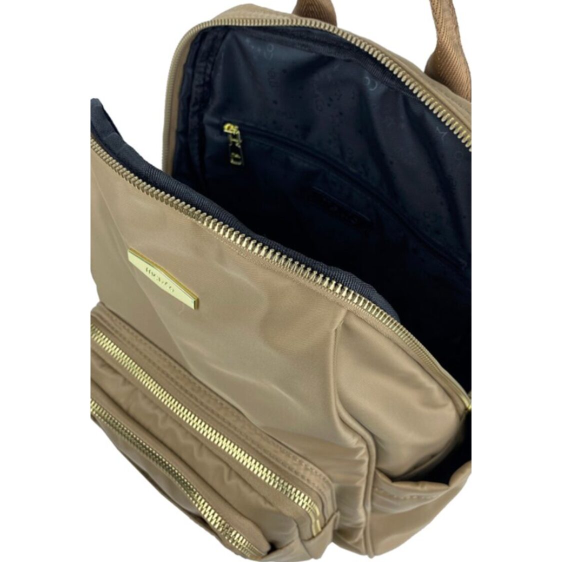 Mel&Co Nylon Angled-Top Backpack