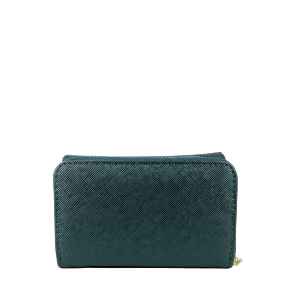 Mel&Co Saffiano-Effect Compact Tri-Fold Wallet