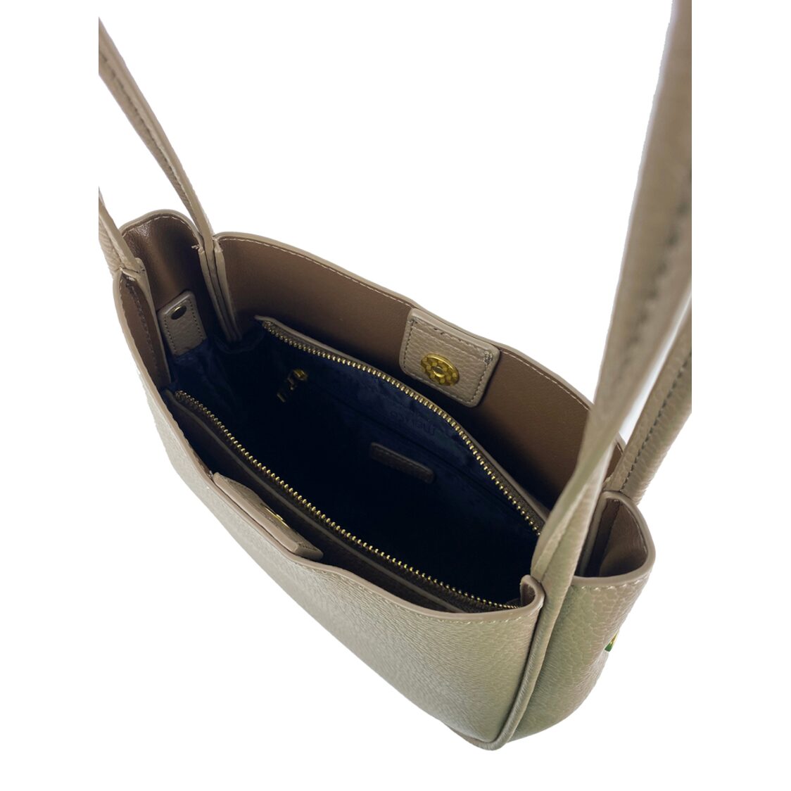 Mel&Co Pebbled Double Handle Shoulder Bag