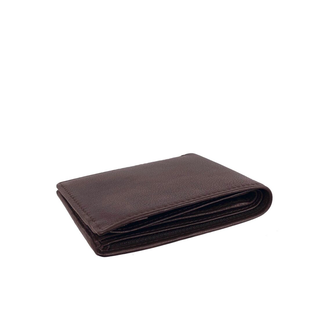 Mel&Co Genuine Leather Bi-Fold Wallet With Zip Pocket