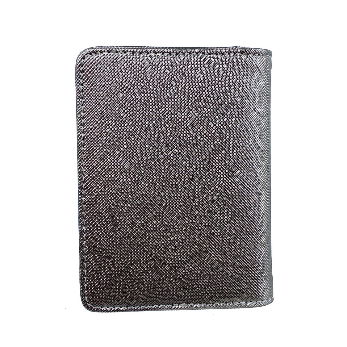Mel&Co Saffiano Leatherette Bifold Card Holder