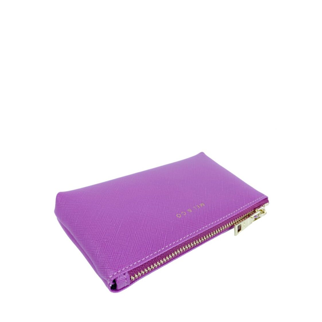 Mel&Co Saffiano-Effect Coin Pouch with Keyring