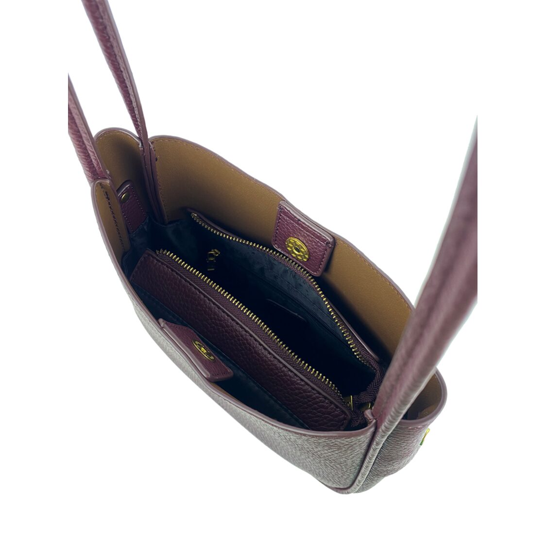 Mel&Co Pebbled Double Handle Shoulder Bag