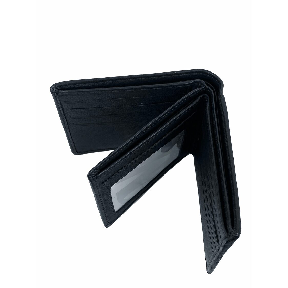 Mel&Co Genuine Leather Center Flap Wallet With Slip Pocket