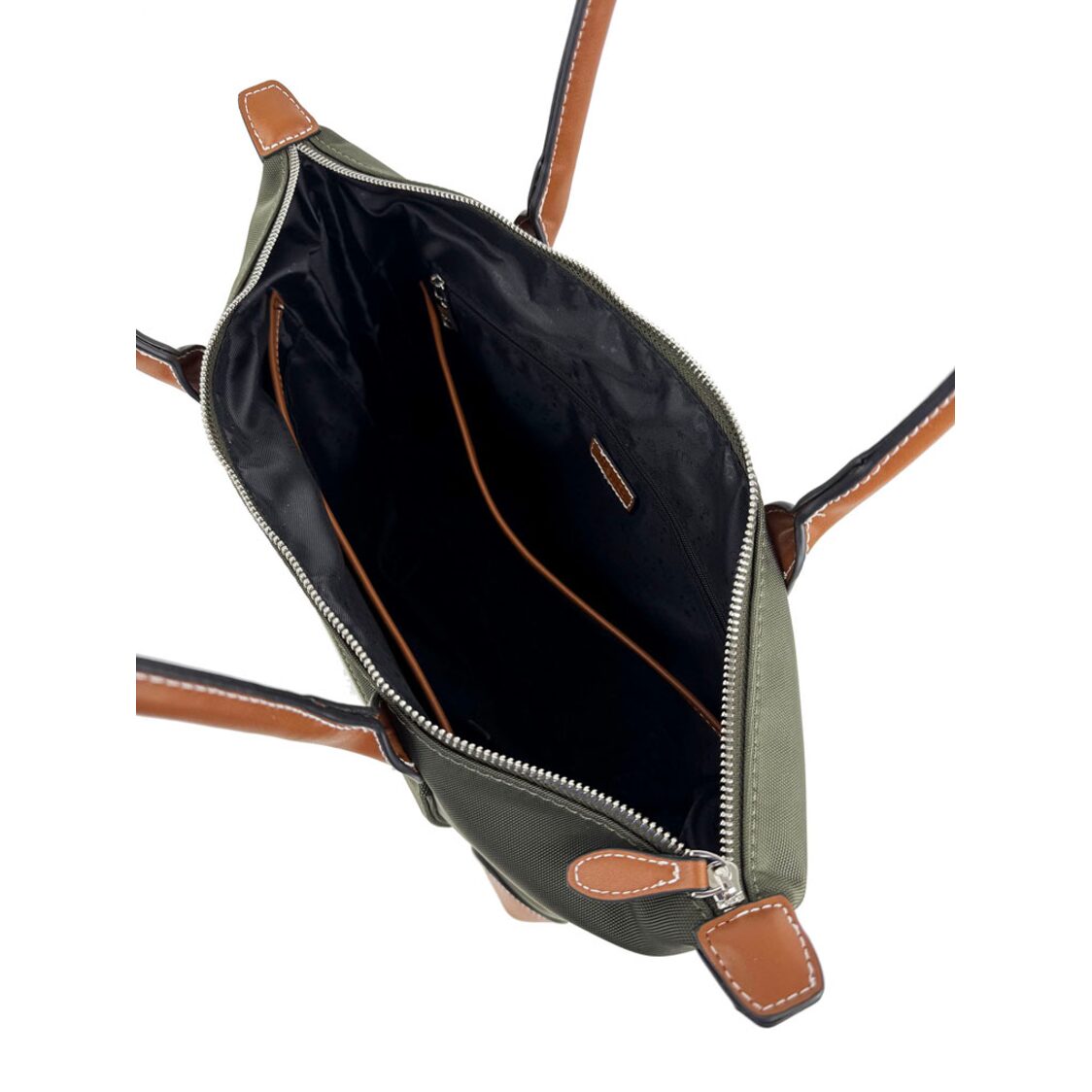 Mel&Co Nylon Canvas Tote With Zipper