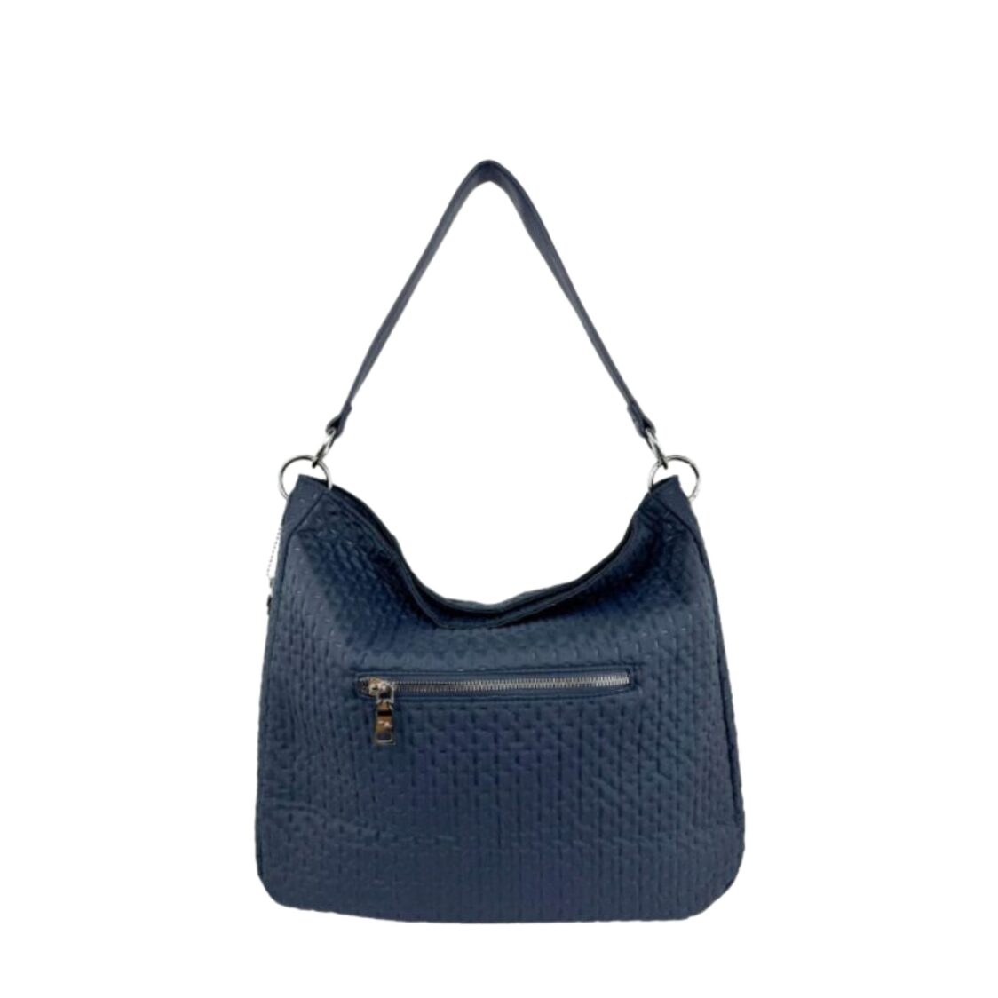 Mel&Co Embossed Nylon Single Handle Bag