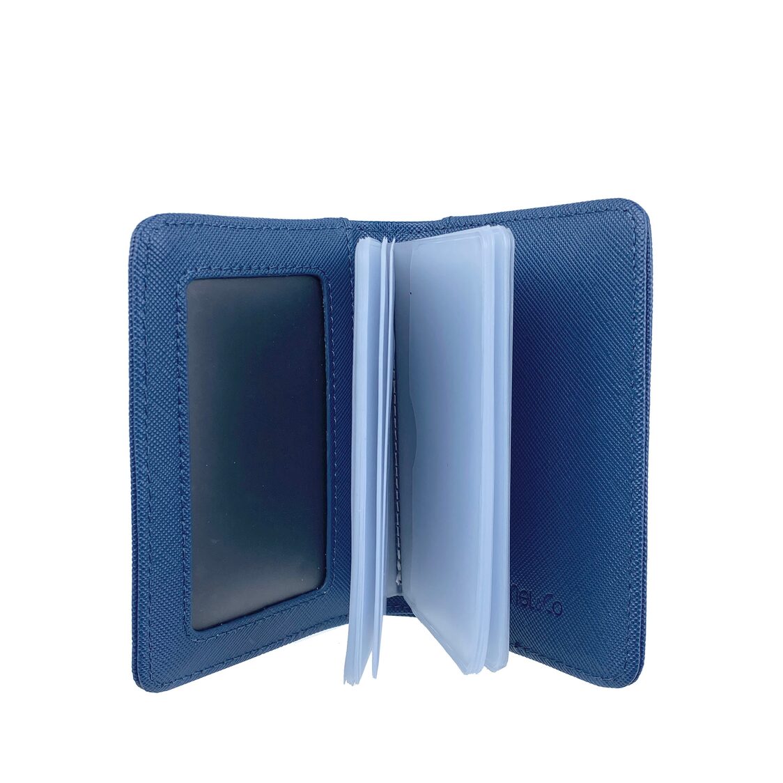 Mel&Co Saffiano Leatherette Bifold Card Holder