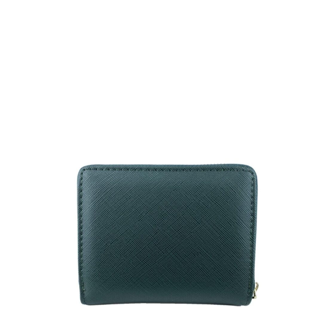 Mel&Co Saffiano-Effect Bifold Zip Coin Card Wallet