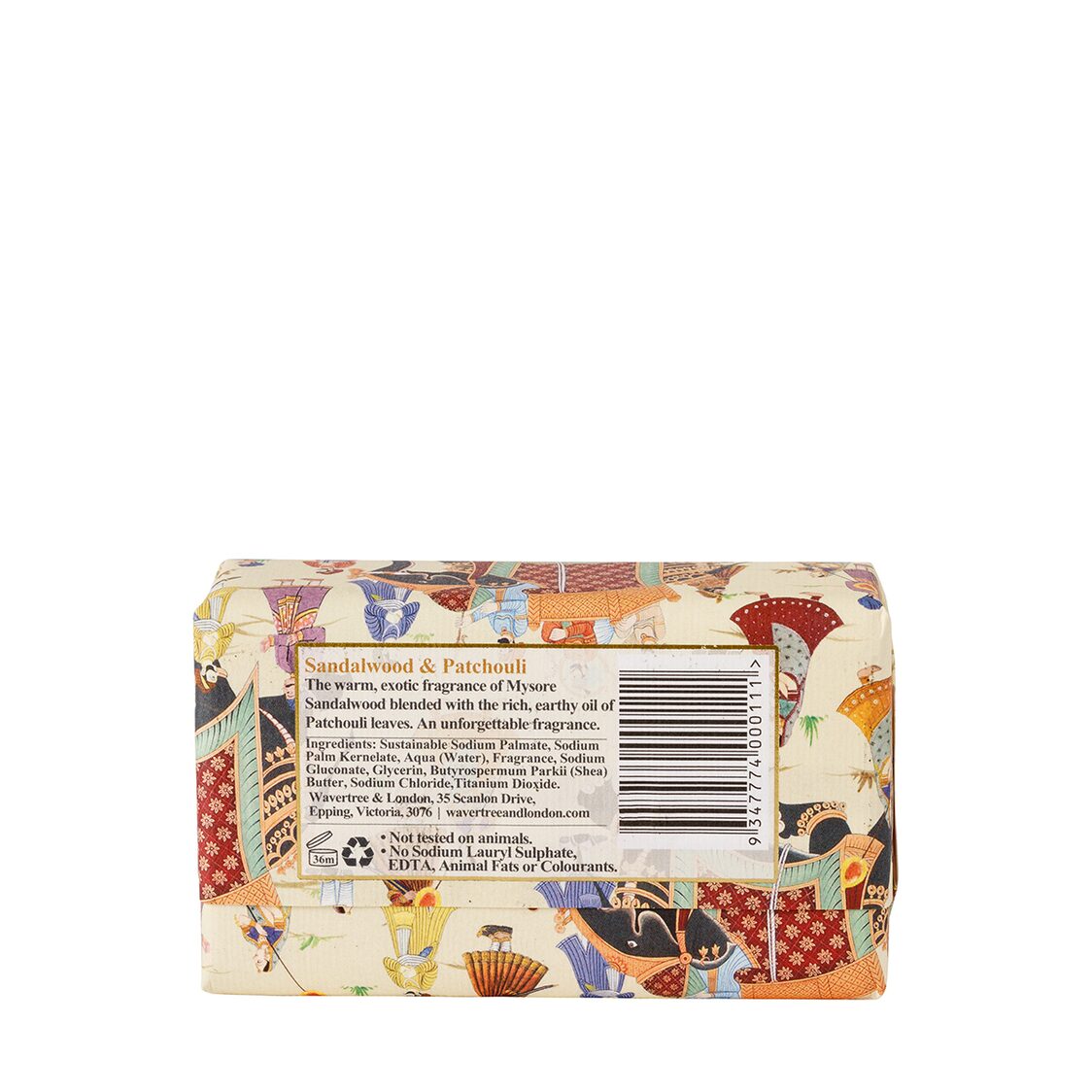 Wavertree & London Sandalwood & Patchouli Soap Bar 200g