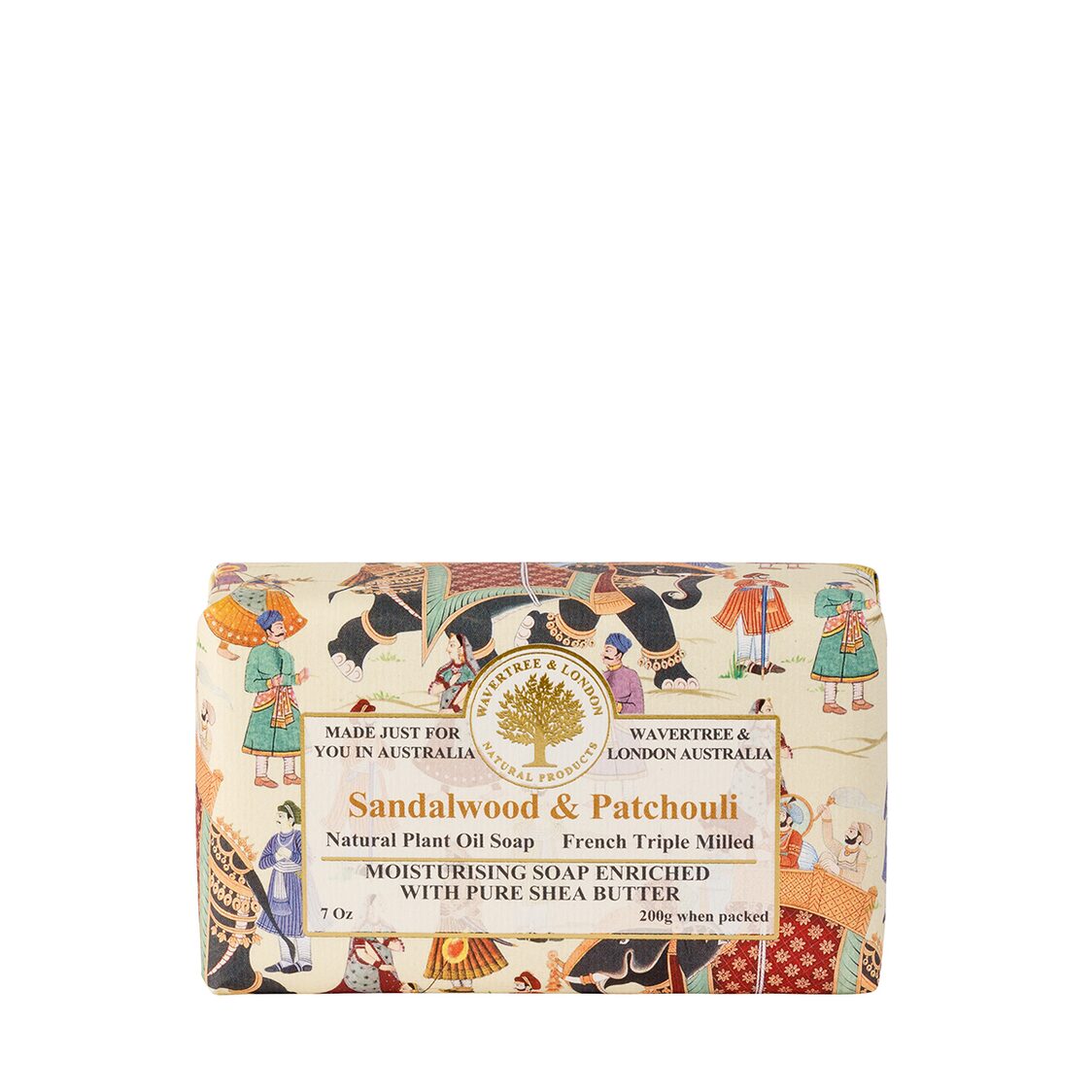 Wavertree & London Sandalwood & Patchouli Soap Bar 200g