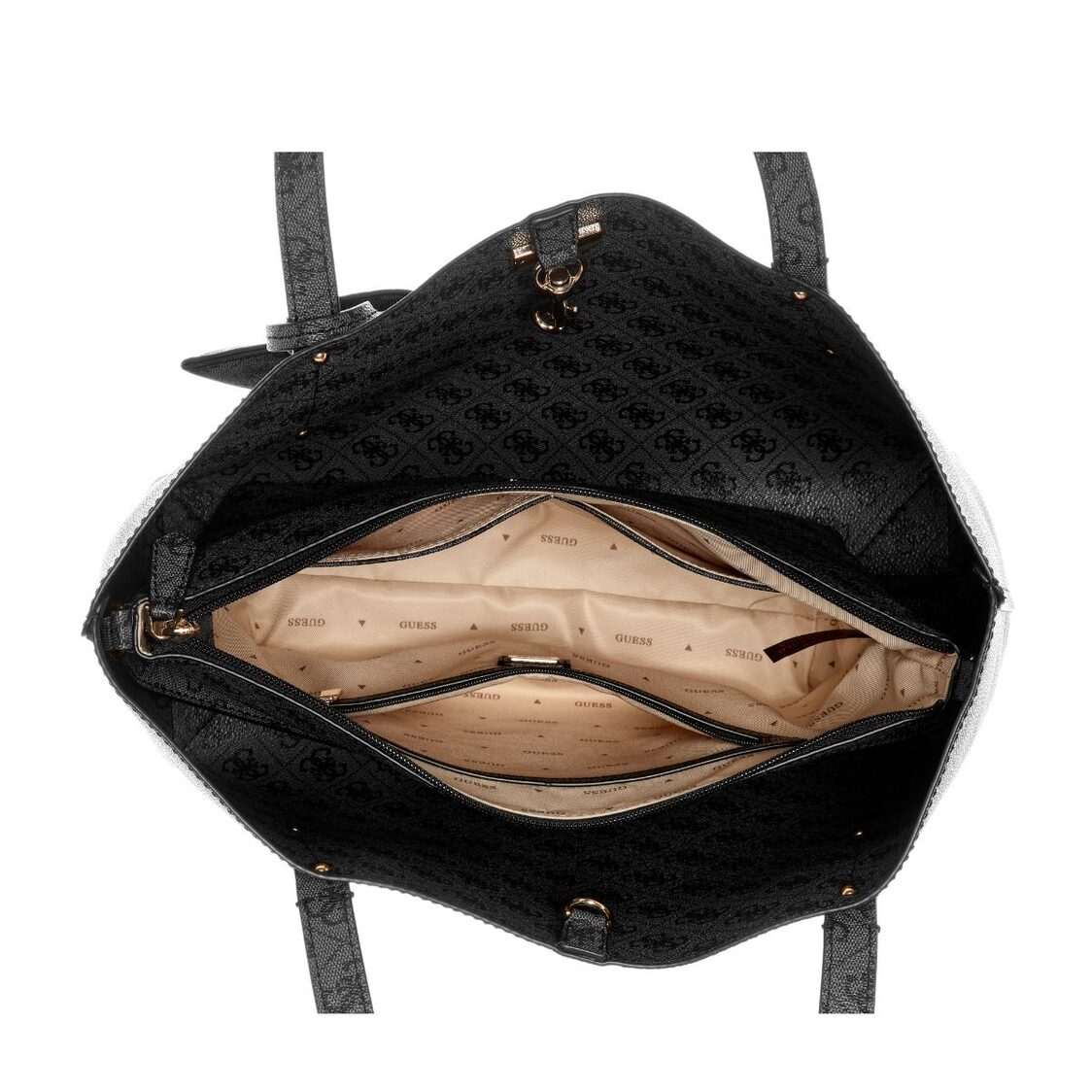 Guess Brenton Tote - Coal Logo