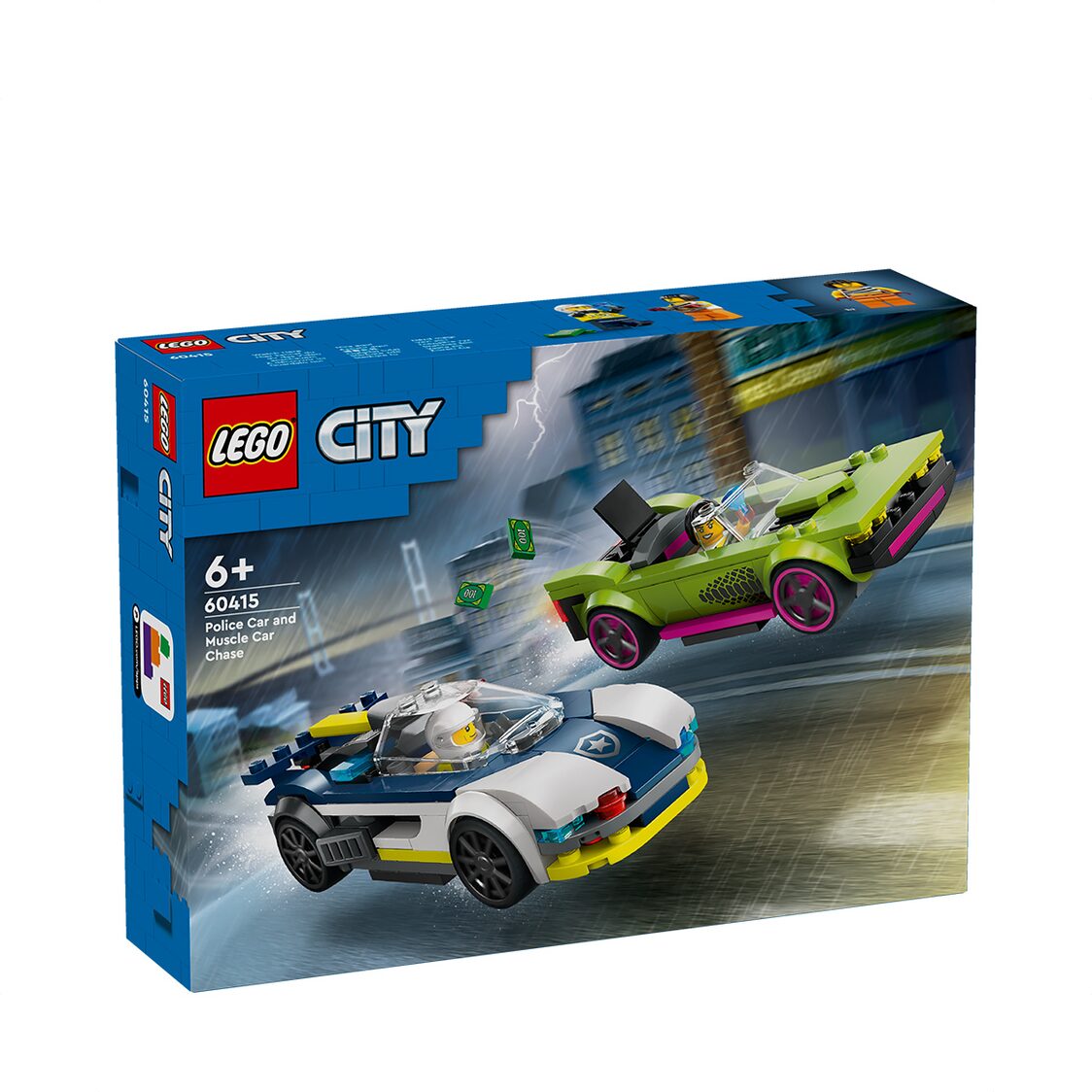 Lego Police Car and Muscle Car Chase 60415