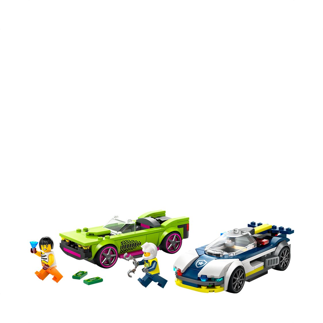 Lego Police Car and Muscle Car Chase 60415