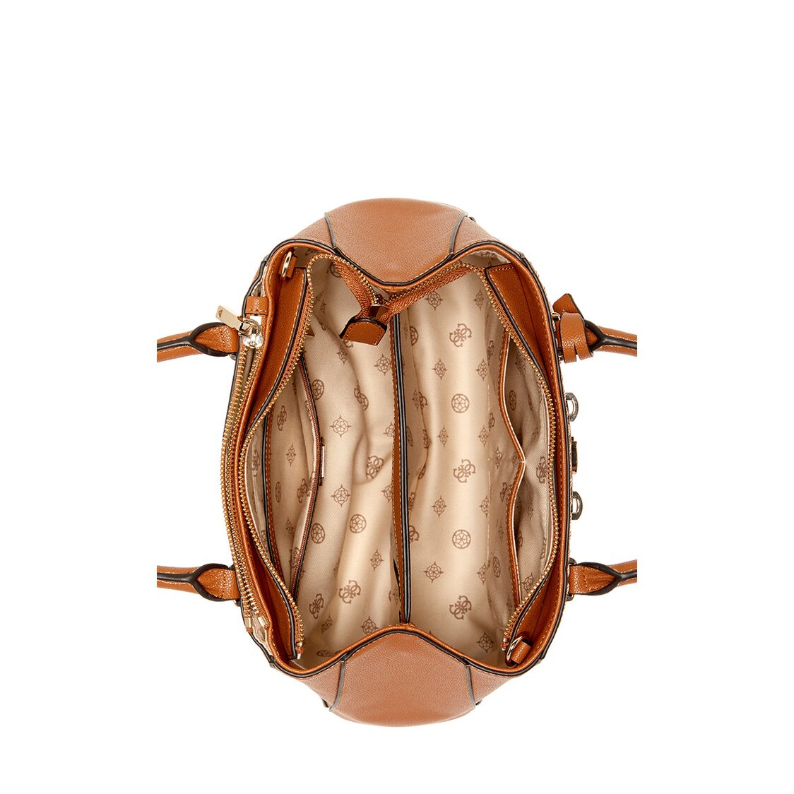 Guess Nastra Society Satchel, Caramel