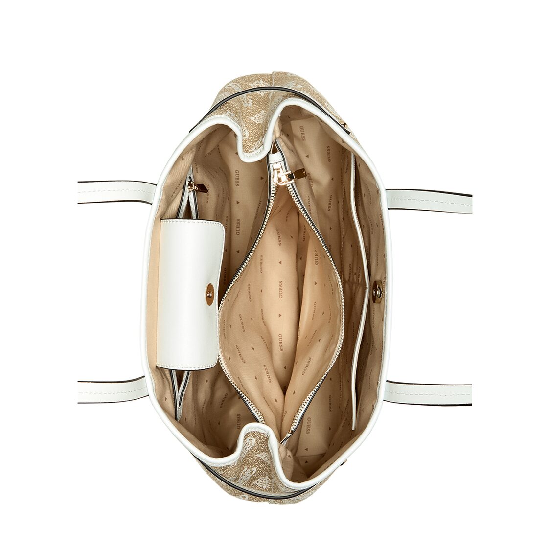 Guess Beyza Girlfriend Tote - White Logo