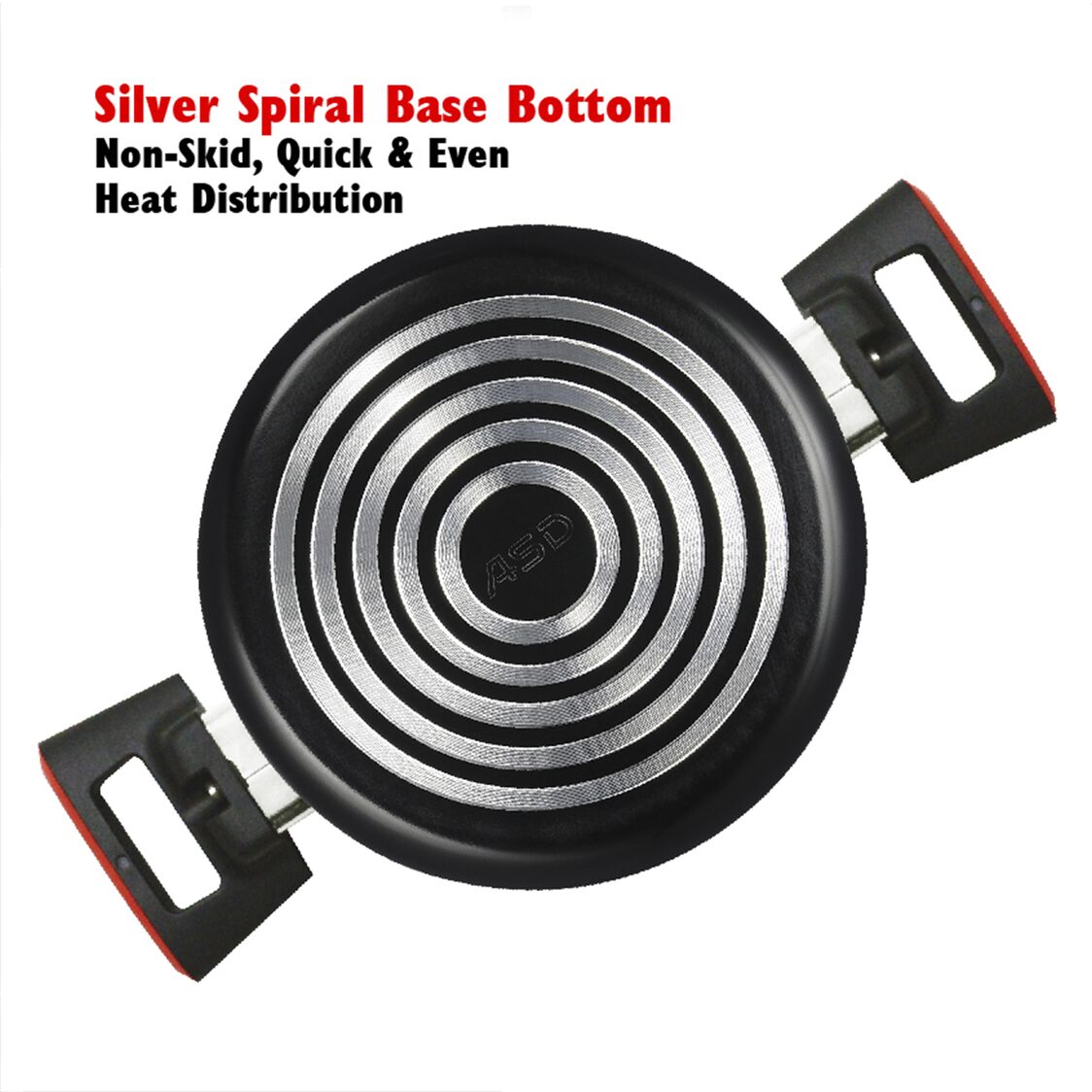 ASD Gusto Red Non-Stick Stock Pot 24cm(HP8724-RD)