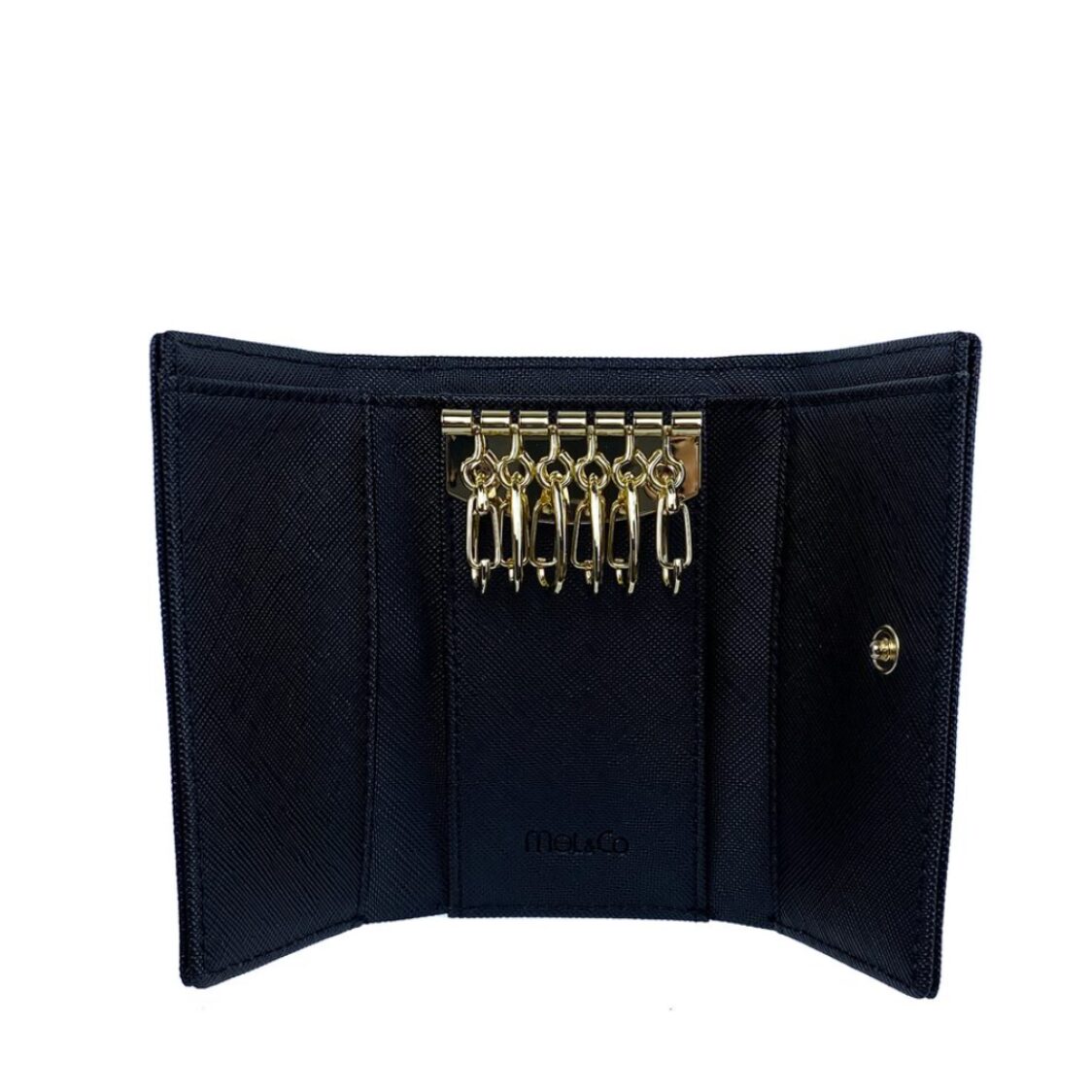 Mel&Co Saffiano Leatherette Basic Key Pouch