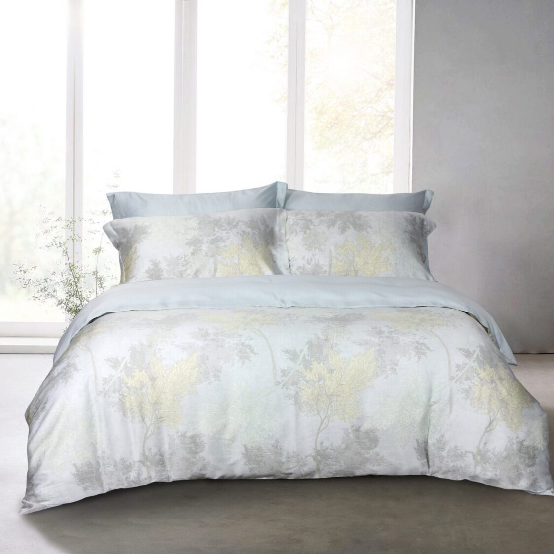 Eurotex Celestine made from 100% TENCEL™ fibers,  Fitted Sheet Set / Bed Set (Barnette)